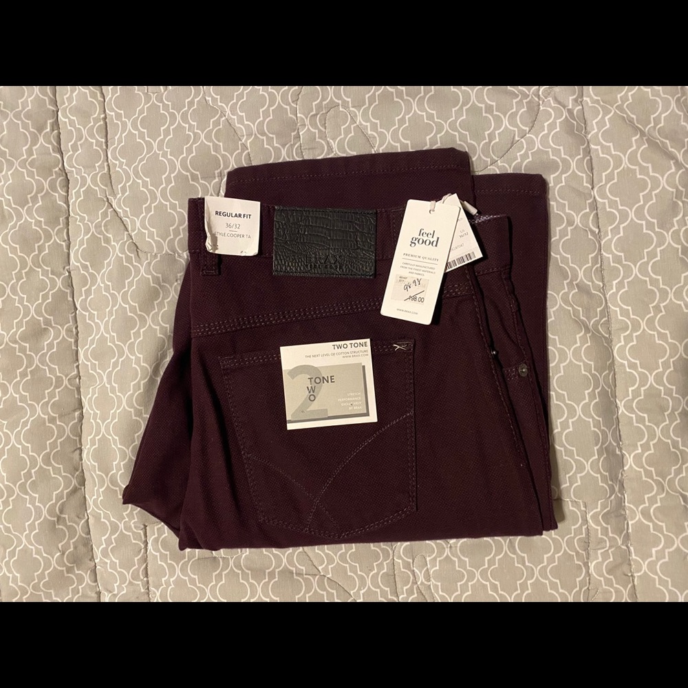 Brax 5-Pocket Pants. Regular Fit. Sz. 36x32